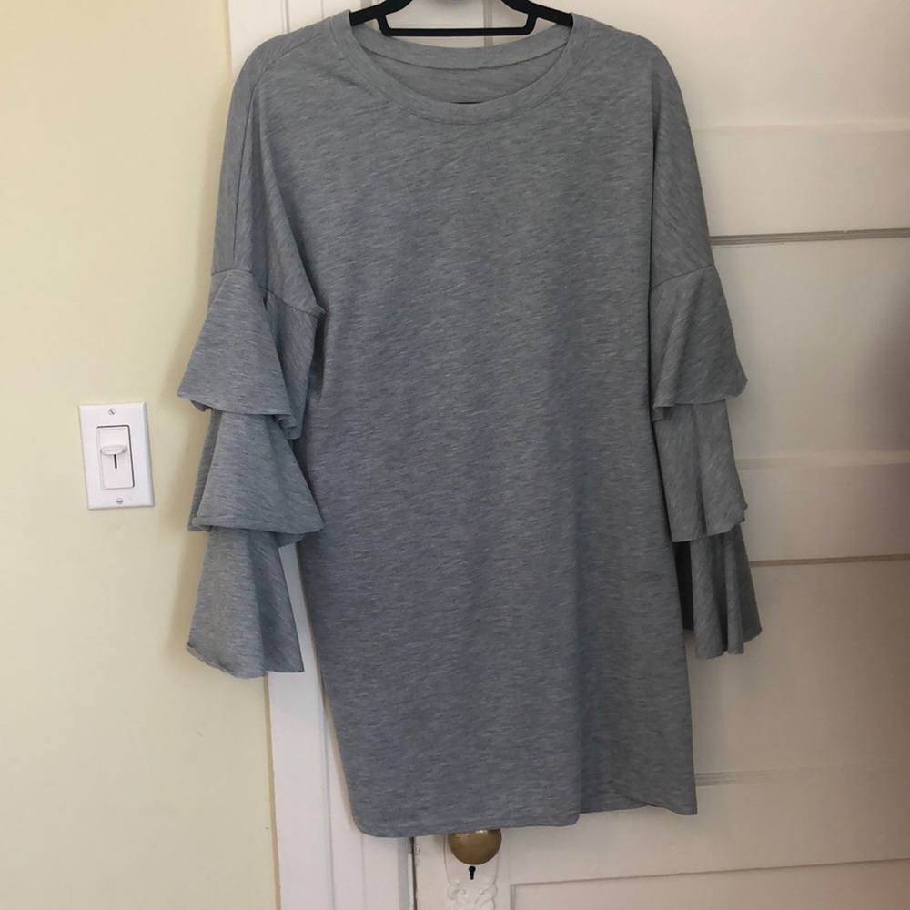 Gray cotton dress